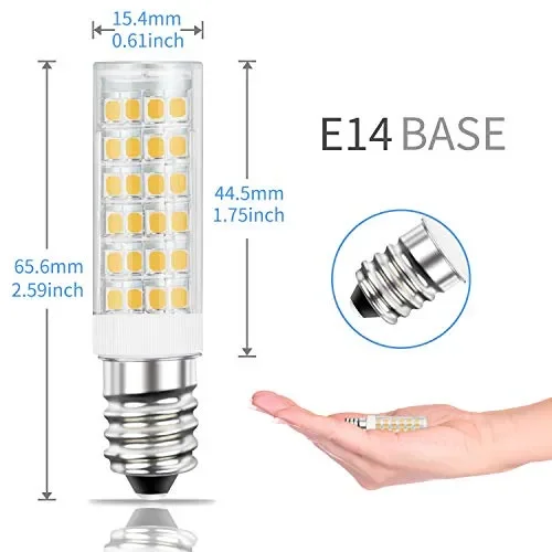 DiCUNO E14 LED Lampadina 5W (equivalente alogeno 50W), 550LM, 2P, Warm White - immagine 2