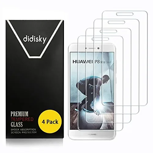 Didisky Pellicola Protettiva in Vetro Temperato per Huawei P8 Lite 2017, [4…