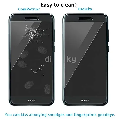 Didisky Pellicola Protettiva in Vetro Temperato per Huawei P8 Lite 2017, [4… - immagine 2