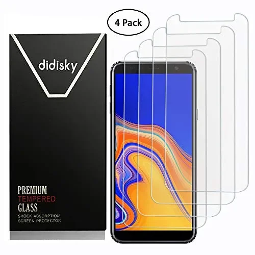 Didisky Vetro Temperato per Samsung Galaxy J4 Plus/J6 Plus, [4 Trasparente
