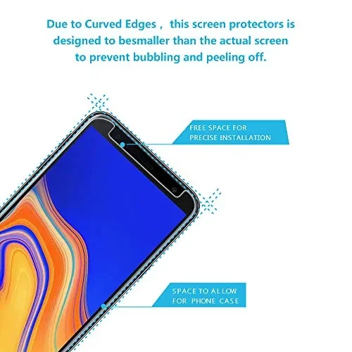 Didisky Vetro Temperato per Samsung Galaxy J4 Plus/J6 Plus, [4 Trasparente - immagine 2