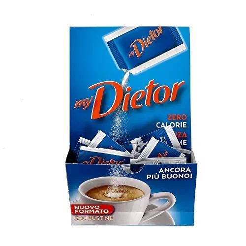 Dietor – Dolcificante Zero Calorie Senza Glutine, Box Da 300 Bustine