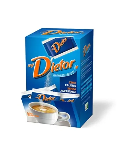 Dietor – Dolcificante Zero Calorie Senza Glutine, Box Da 300 Bustine - immagine 2
