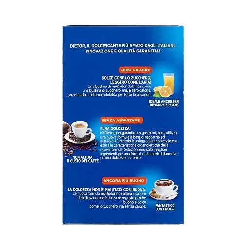 Dietor – Dolcificante Zero Calorie Senza Glutine, Box Da 300 Bustine - immagine 3