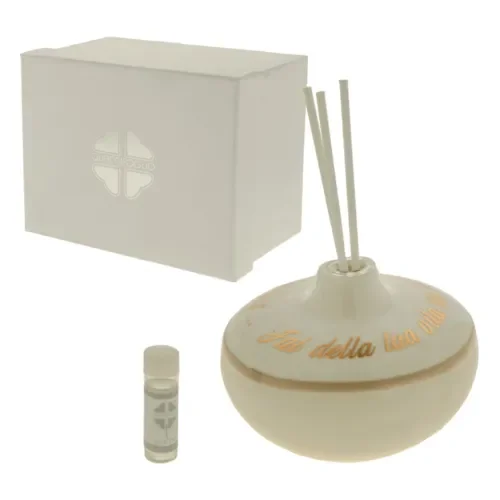 DIFFUSORE AVORIO DIAMETRO 10CM H.12CM CON ASTUCCIO