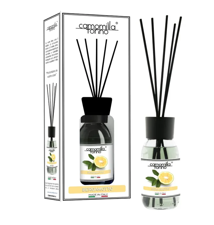 Diffusore per ambienti 125ml. Linea White Bergamotto Fornitura