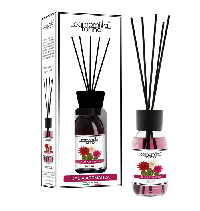 Diffusore per ambienti 125ml. Linea White Dalia aromatica