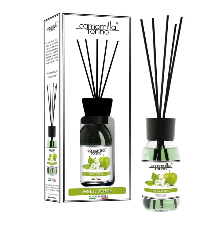 Diffusore per ambienti 125ml. Linea White Mela verde