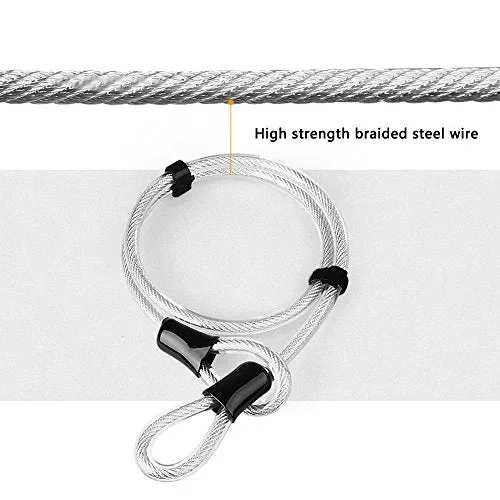 DINOKA Lucchetto a U per Bici, U Blocco Bicicletta Robusta S (19.5 * 13cm) - immagine 2