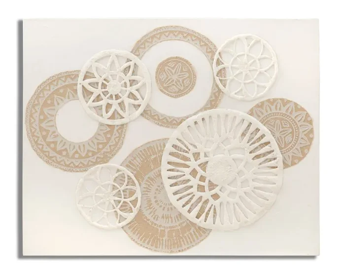 Dipinto su Tela Icer 80×2,8×100 cm in Legno e Tessuto