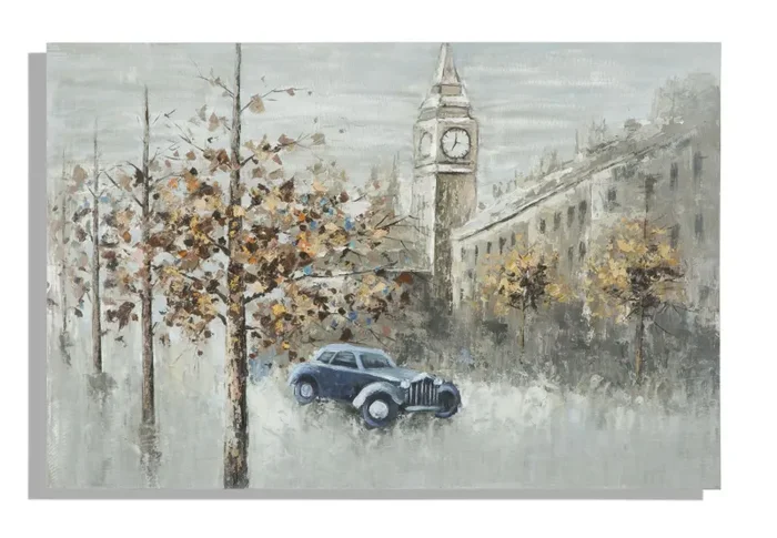 Dipinto su Tela London 120×3,7×80 cm in Alluminio Legno e Canvas