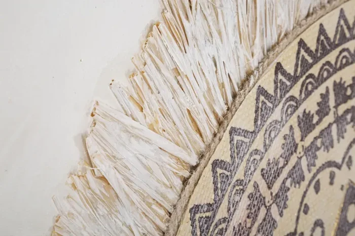 Dipinto su Tela Malindi 100×2,8×100 cm in Legno e Tessuto - immagine 3