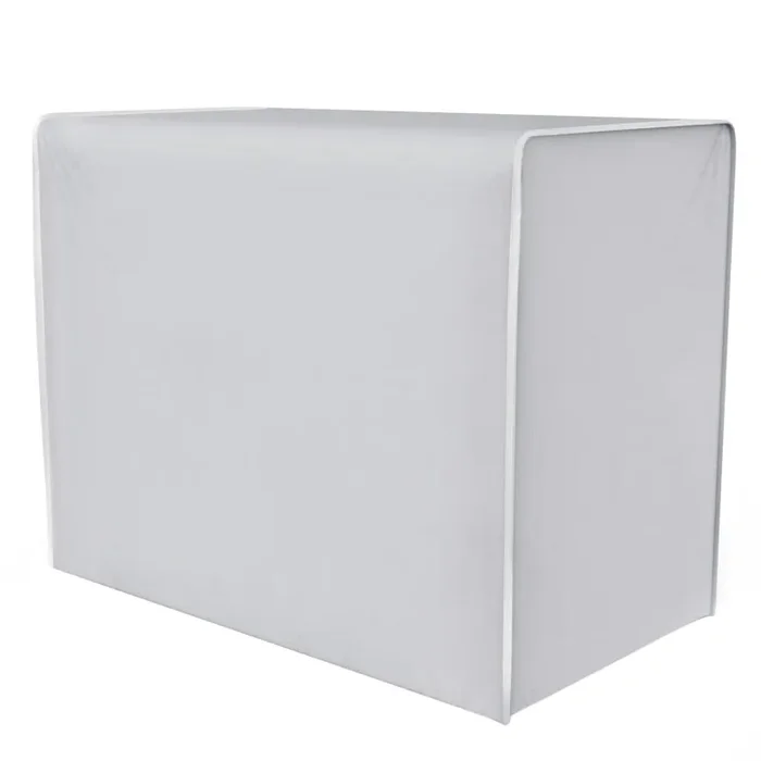 DirkFigge Copri Condizionatore da Esterno Universale Coperchio del Condizionatore Telo Esterno Anti-Neve Anti-Polvere Copri Climatizzatore Esterno Protettori Coperture (Argento, 100*41*80cm)