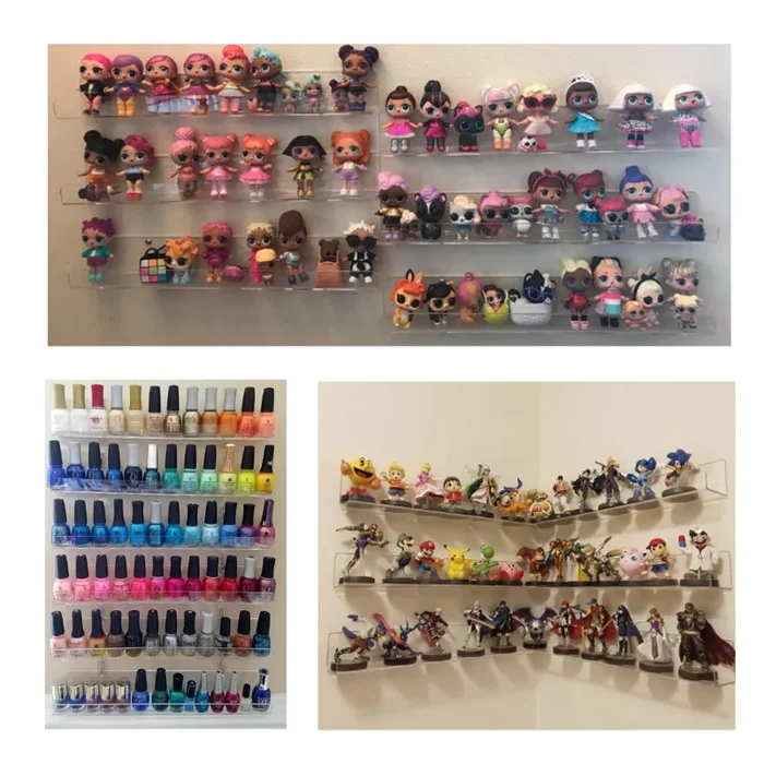 Display4top Organizer a Mensola trasparente in acrilico 6 confezione da 6 - immagine 3