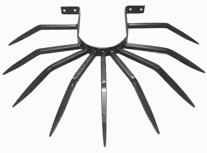 Dissuasore Antifurto con Punte in Acciaio per Pluviali Tubi Esterni da Ø0-130 mm Goffrato Nero Online