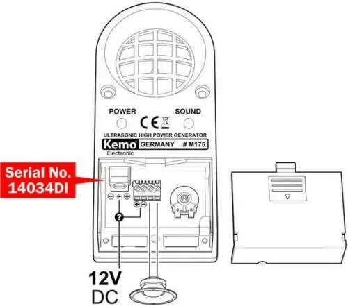 Dissuasore per animali a multi frequenza, Efficace fino a 100 m², Ultrasuoni - immagine 2