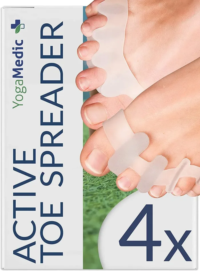 Distanziatori Dita Piedi 4pz, 2 diverse coppie, separatori, distanziatore, separadita, 0% BPA, taglia unica per tutti – silicone gel 4 Unità (Confezione da 1) - immagine 2