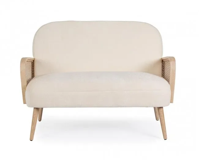 Divano 2 Posti 115x76x80,5h cm Dalida Natural - immagine 2