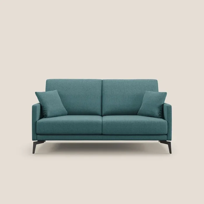 Divano 2 Posti 140x94x90 cm in Tessuto Azzurro Vendita online - immagine 3