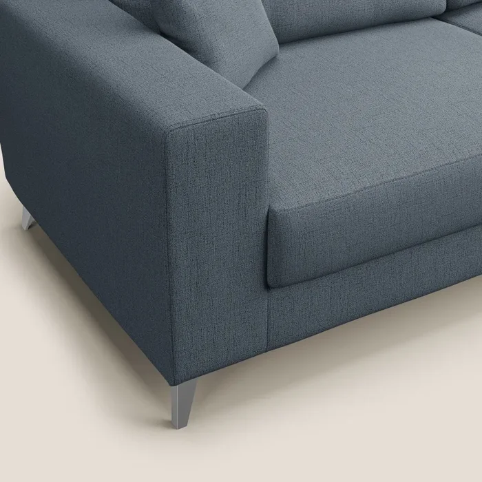 Divano 2 Posti 146x95x91 cm in Tessuto Blu - immagine 3