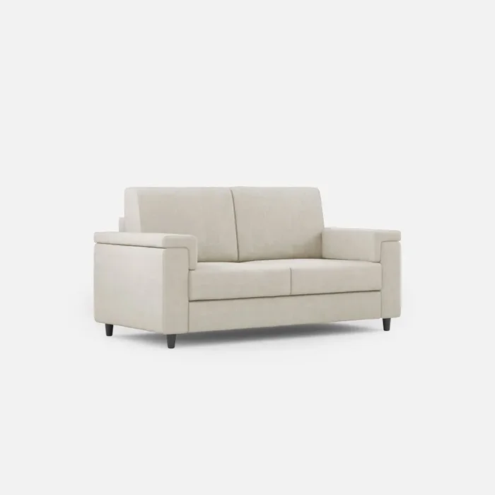 Divano 2 Posti 148x85x85 cm Marrak in Tessuto Latte