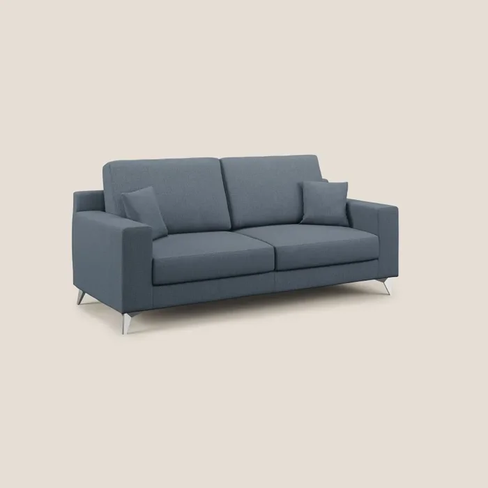 Divano 2 Posti 166x95x91 cm in Tessuto Blu Saldi