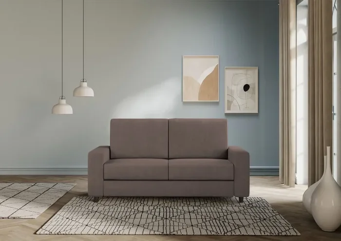 Divano 2 Posti 168x85x85 cm Sakar in Tessuto Talpa - immagine 2