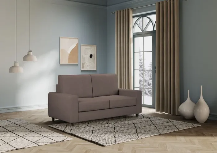 Divano 2 Posti 168x85x85 cm Sakar in Tessuto Talpa - immagine 3