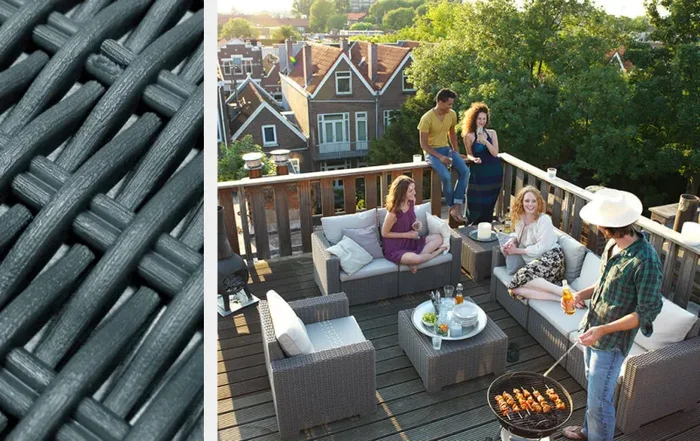 Divano 2 Posti da Giardino 141x68x71,5 cm in Resina Keter California Antracite - immagine 3