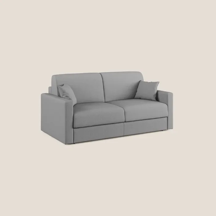 Divano Letto 2 Posti 166x92x96 cm in Tessuto Grigio Vendita calda online
