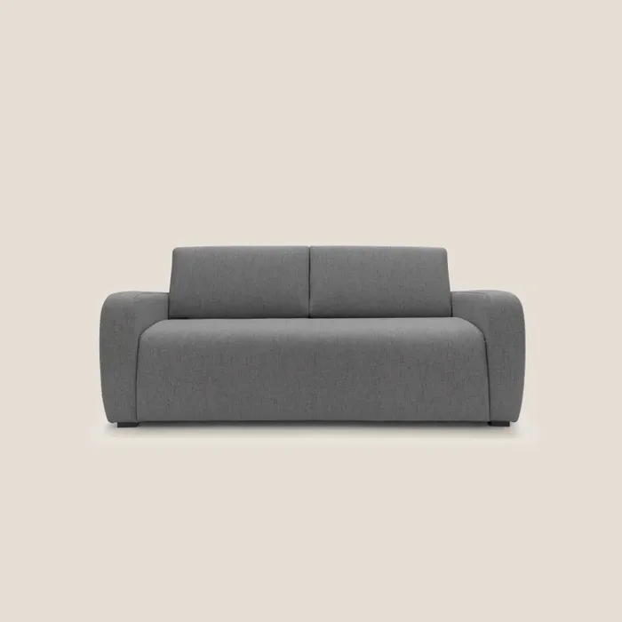Divano Letto 3 Posti 195x93x100 cm in Tessuto Grigio - immagine 3