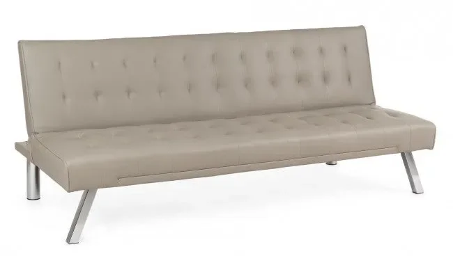 Divano Letto Forbes Tortora in Similpelle
