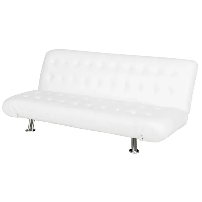 Divano Letto Prontoletto Zeus Rivestimento in Similpelle Bianco