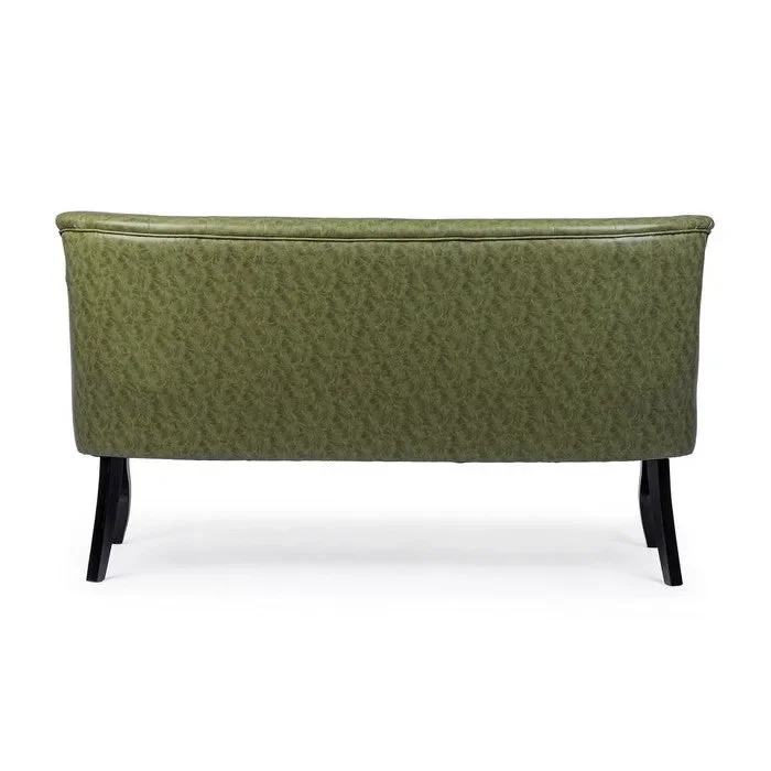 Divano vintage con schienale in similpelle – Batilda Vendita online - immagine 3