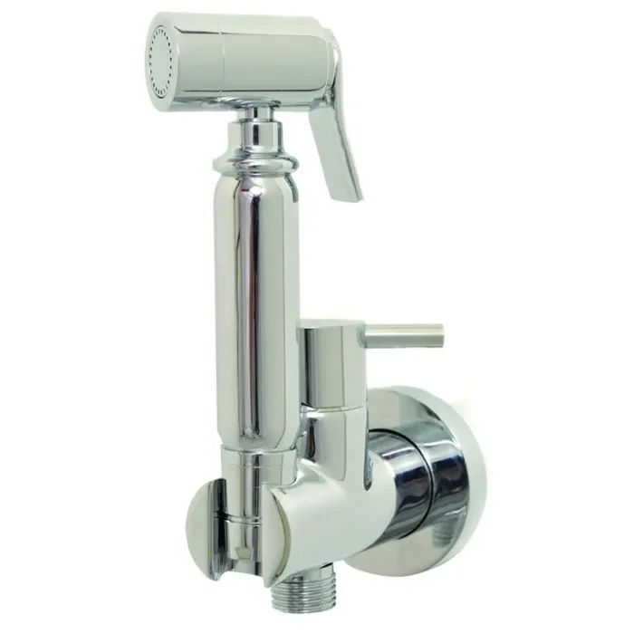 Doccetta Idro Scopino Tondo con Miscelatore in Ottone Cromato Bonussi Kansas