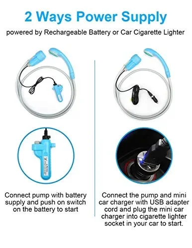 Doccia Campeggio Portatile da Elettrica con 3 Anni di… Moda - immagine 2