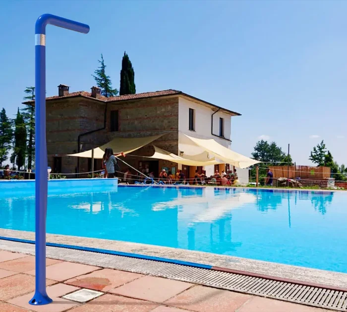 Doccia da Esterno Giardino Miscelatore Arkema Funny Yang Grigio Antracite - immagine 3