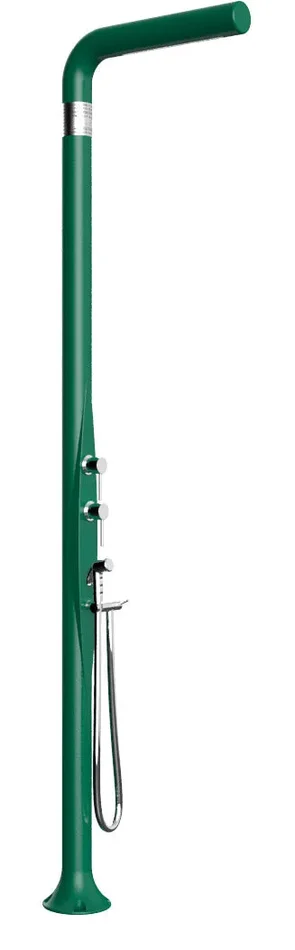 Doccia da Esterno Giardino Miscelatore Deviatore e Doccetta Mobile Arkema Funny Yang Verde