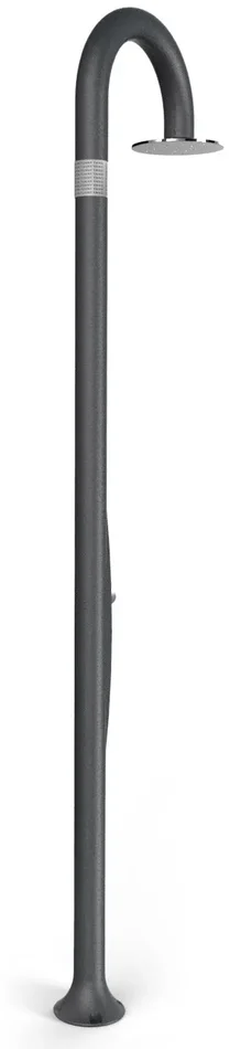 Doccia da Esterno Giardino Miscelatore e Doccetta Arkema Funny Yin Grigio Antracite - immagine 3