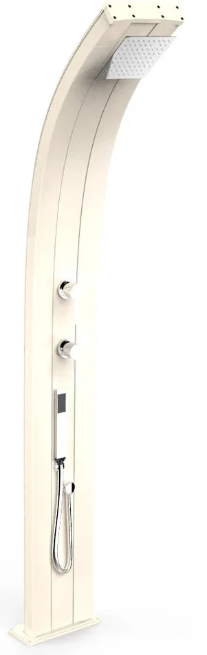 Doccia da Esterno Giardino Miscelatore e Doccetta Mobile Arkema Dada Bianco Crema Vendita calda online