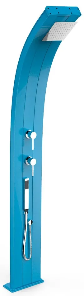 Doccia da Esterno Giardino Miscelatore e Doccetta Mobile Arkema Dada Blu Fornitura