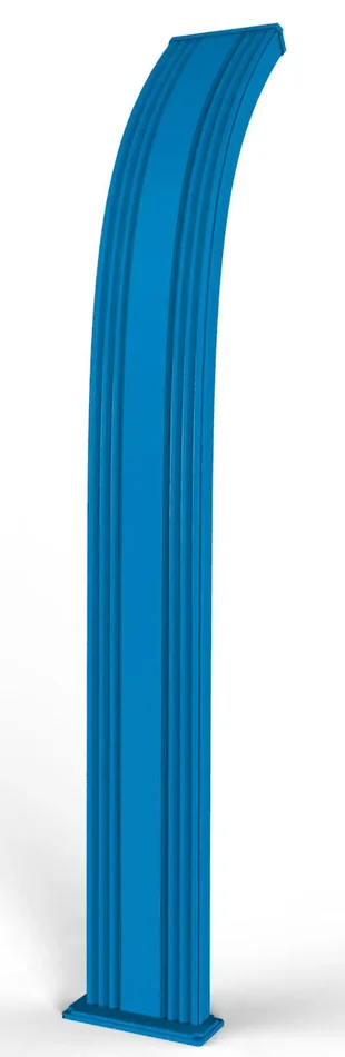 Doccia da Esterno Giardino Miscelatore e Doccetta Mobile Arkema Dada Blu Fornitura - immagine 2