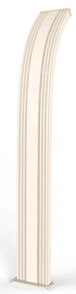 Doccia da Esterno Giardino Miscelatore e Doccetta Mobile Arkema Dada Fascia Inox Champagne Bronze - immagine 3