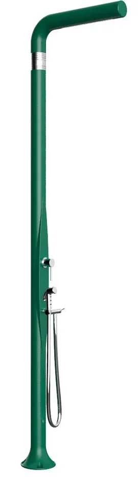 Doccia da Esterno Giardino Miscelatore e Doccetta Mobile Arkema Funny Yang Verde Scuro