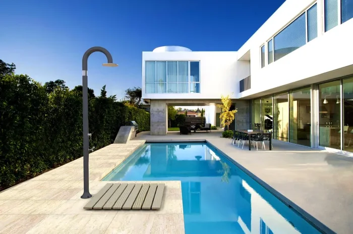 Doccia da Esterno Giardino Miscelatore e Lavapiedi Arkema Funny Yin Verde Chiaro - immagine 2