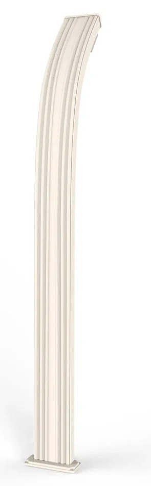 Doccia da Esterno Giardino Miscelatore e Lavapiedi Arkema Spring Bianco Crema - immagine 2