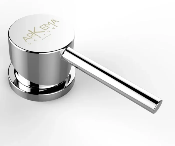 Doccia da Esterno Giardino Miscelatore e Lavapiedi Arkema Spring Bianco Crema - immagine 3