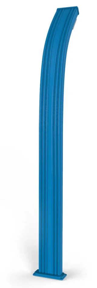 Doccia da Esterno Giardino Miscelatore e Lavapiedi Arkema Spring Fascia Inox Blu - immagine 3