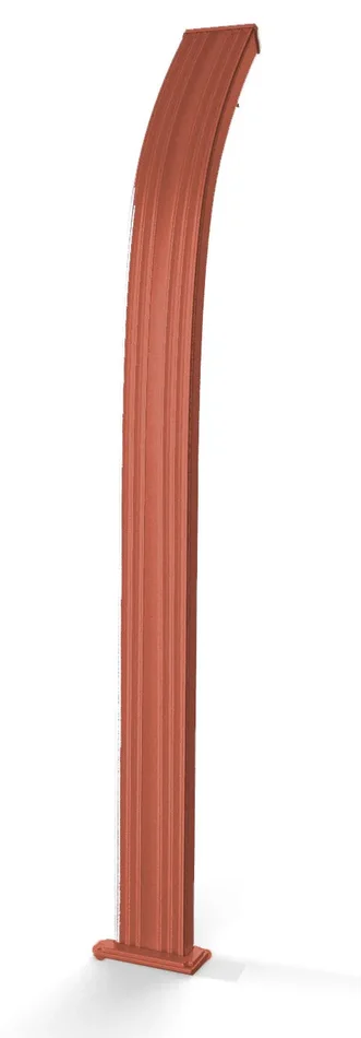 Doccia da Esterno Giardino Miscelatore e Lavapiedi Arkema Spring Fascia Inox Oro Van Gogh - immagine 3