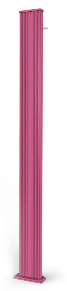 Doccia da Esterno Giardino Miscelatore e Lavapiedi Arkema Spring S Fascia Inox Fuxia - immagine 3